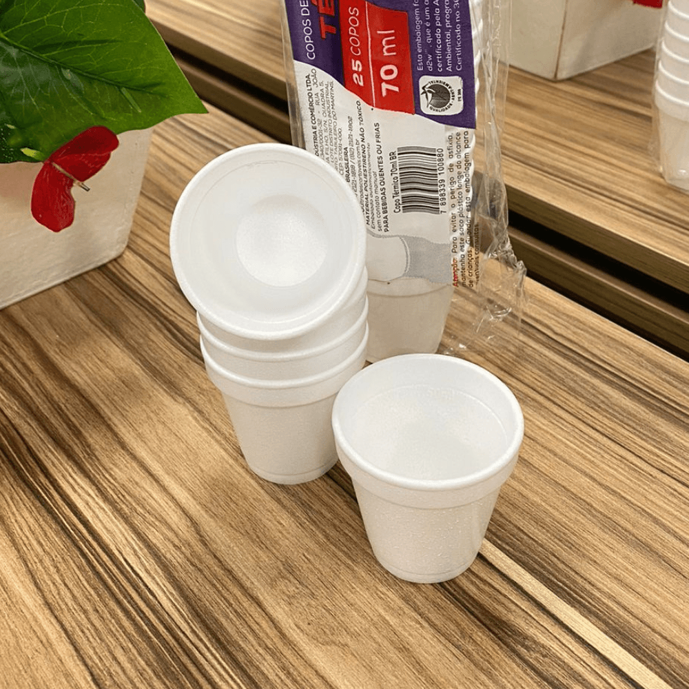 Copo de Isopor 70ml Térmico Ultra 1.000 unidades ideal para Café