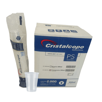 Copo 300ml Transparente PS Cristalcopo 2.000 unidades