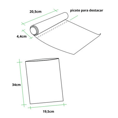 Saco Plástico P/Freezer 2LT Bricoflex 19,5x34cm